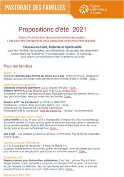 Propositions d'&eacute;t&eacute; 2021 - Saint Sacrement Lyon