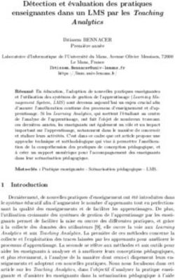 Détection et évaluation des pratiques enseignantes dans un LMS par les Teaching