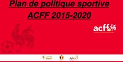 Plan de politique sportive - ACFF 2015-2020