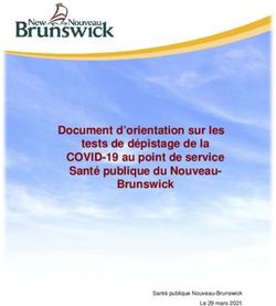 Document d'orientation sur les tests de dépistage de la COVID-19 au point de service Santé publique du Nouveau-Brunswick Santé publique ...