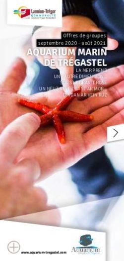 AQUARIUM MARIN DE TRÉGASTEL - Offres de groupesi septembre 2020 - août 2021i LA MER PREND UNE AUTRE DIMENSION... SOUS LE GRANIT ROSE UN NEUZ NEVEZ ...