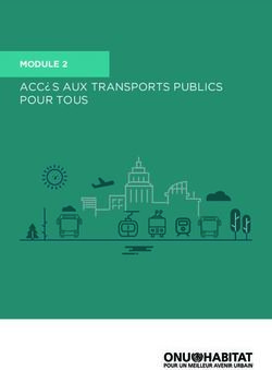 ACCÈS AUX TRANSPORTS PUBLICS POUR TOUS - MODULE 2 - UN-Habitat