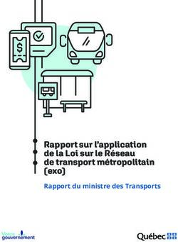 Rapport sur l'application de la Loi sur le R&eacute;seau de transport m&eacute;tropolitain (exo) - Rapport du ministre des Transports