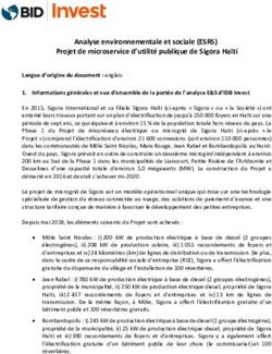 Analyse environnementale et sociale (ESRS) Projet de microservice d'utilité publique de Sigora Haïti - IDB Invest