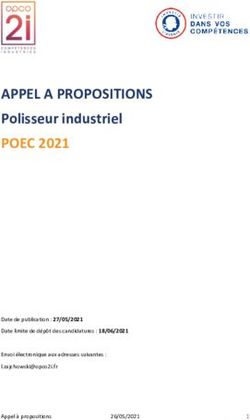 APPEL A PROPOSITIONS POEC 2021 - Polisseur industriel