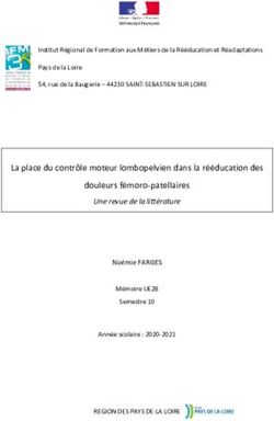 La place du contr&ocirc;le moteur lombopelvien dans la r&eacute;&eacute;ducation des douleurs f&eacute;moro-patellaires - Kinedoc
