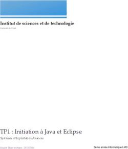 TP1 : Initiation à Java et Eclipse - Institut de sciences et de Ttechnologie - Systèmes d'Exploitation Avancés