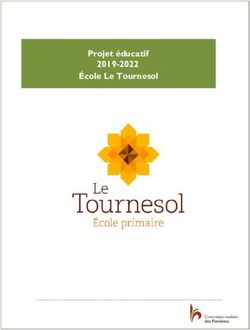Projet &eacute;ducatif 2019-2022 &Eacute;cole Le Tournesol