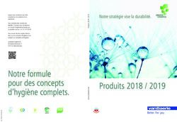 Produits 2018 / 2019 - Notre stratégie vise la durabilité - vanBaerle