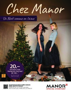 Un No&euml;l comme on l'aime - 20.-OFFERTS PAR TRANCHE D'ACHAT DE 100 - Manor.ch