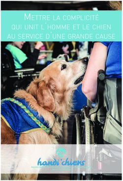 Mettre la coMplicité qui unit l'hoMMe et le chien au service d'une grande cause