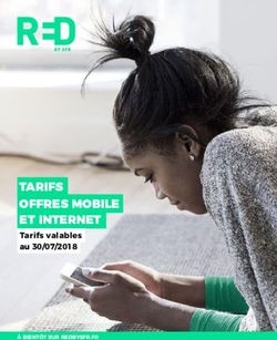 TARIFS OFFRES MOBILE ET INTERNET - Tarifs valables au 30/07/2018 - Particuliers