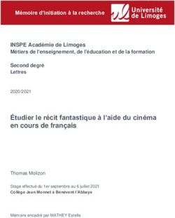 Étudier le récit fantastique à l'aide du cinéma en cours de français - Unilim