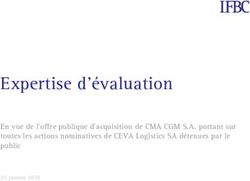 Expertise d'évaluation - En vue de l'offre publique d'acquisition de CMA CGM S.A. portant sur toutes les actions nominatives de CEVA Logistics SA ...