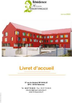 Livret d'accueil 57 rue du G&eacute;n&eacute;ral DE GAULLE BP 6 - 59730 Solesmes - Centre Hospitalier Le Quesnoy