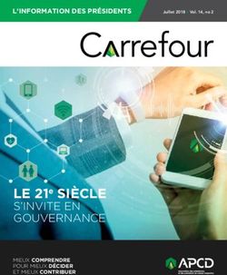 LE 21e SI&Egrave;CLE S'INVITE EN GOUVERNANCE - L'INFORMATION DES PR&Eacute;SIDENTS