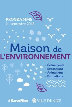 PROGRAMME 1er semestre 2018 - Mairie de Nice