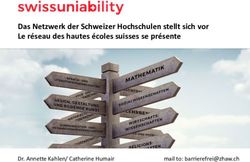 Das Netzwerk der Schweizer Hochschulen stellt sich vor Le r&eacute;seau des hautes &eacute;coles suisses se pr&eacute;sente - Dr. Annette Kahlen/ Catherine Humair mail ...