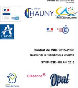 Contrat de Ville 2015-2020 - SYNTHESE - BILAN 2018 Quartier de la RESIDENCE à CHAUNY - Ville de Chauny