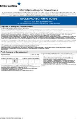 ETOILE PROTECTION 90 MONDE - Informations clés pour l'investisseur