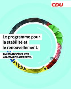 Le programme pour la stabilité et le renouvellement - ENSEMBLE POUR UNE ALLEMAGNE MODERNE.