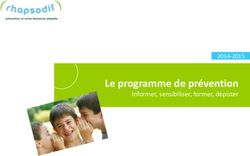 Le programme de pr&eacute;vention - Informer, sensibiliser, former, d&eacute;pister 2014-2015 - Rhapsod'if