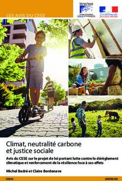 Climat, neutralité carbone et justice sociale - Avis du CESE sur le projet de loi portant lutte contre le dérèglement climatique et renforcement ...