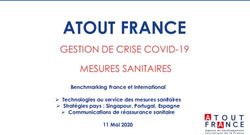 ATOUT FRANCE GESTION DE CRISE COVID-19 MESURES SANITAIRES