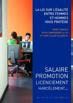 SALAIRE PROMOTION LICENCIEMENT HARC&Egrave;LEMENT - LA LOI SUR L'&Eacute;GALIT&Eacute; ENTRE FEMMES ET HOMMES VOUS PROT&Egrave;GE - VD.CH
