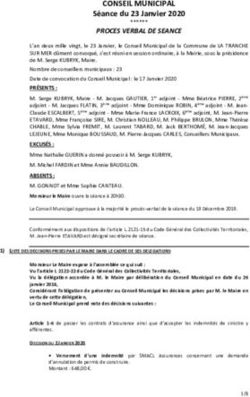 CONSEIL MUNICIPAL S&eacute;ance du 23 Janvier 2020 - Mairie de La Tranche-sur ...