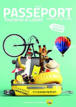Tourisme & Loisirs PAYS DE LA LOIRE 2020 - Passeport Tourisme et ...
