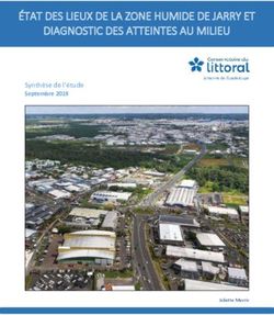 &Eacute;TAT DES LIEUX DE LA ZONE HUMIDE DE JARRY ET DIAGNOSTIC DES ATTEINTES AU MILIEU - Synth&egrave;se de l'&eacute;tude