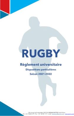 RUGBY R&egrave;glement universitaire - Dispositions particuli&egrave;res Saison 2021-2022 - F&eacute;d&eacute;ration Fran&ccedil;aise du Sport ...
