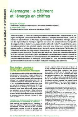 Allemagne : le bâtiment et l'énergie en chiffres - Les Annales des Mines