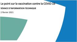 Le point sur la vaccination contre la COVID-19 - S&Eacute;ANCE D'INFORMATION TECHNIQUE 2 f&eacute;vrier 2021 - Ontario.ca