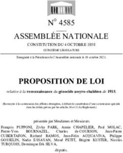 PROPOSITION DE LOI N 4585 ASSEMBLÉE NATIONALE