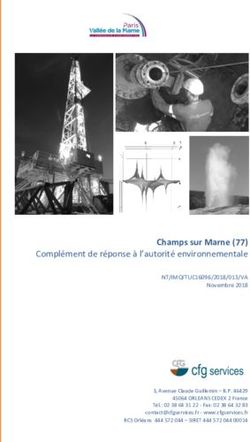 Champs sur Marne (77) Complément de réponse à l'autorité environnementale - Préfecture de ...