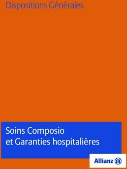 Dispositions Générales - Soins Composio et Garanties hospitalières