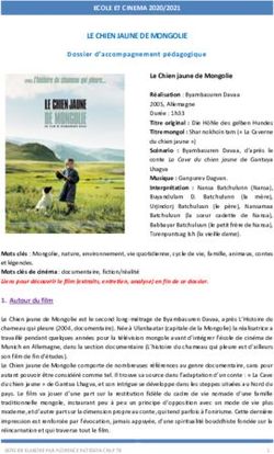 LE CHIEN JAUNE DE MONGOLIE - ECOLE ET CINEMA 2020/2021