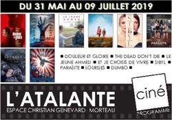 DOULEUR ET GLOIRE THE DEAD DON'T DIE LE JEUNE AHMED ET JE CHOISIS DE VIVRE SIBYL PARASITE LOURDES DUMBO