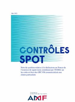 Note de synthèse relative à la déclinaison en France de l'exercice de supervision coordonné par l'ESMA sur les coûts et frais des OPCVM ...