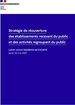 Stratégie de réouverture des établissements recevant du public et des activités regroupant du public - Lutter contre l'épidémie de Covid-19 Jeudi ...