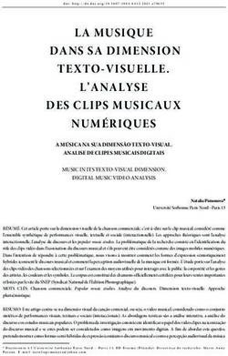 LA MUSIQUE DANS SA DIMENSION TEXTO-VISUELLE. L'ANALYSE DES CLIPS MUSICAUX NUMÉRIQUES