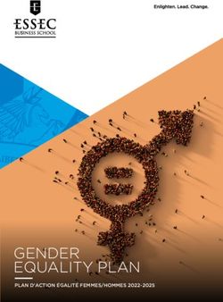 GENDER EQUALITY PLAN PLAN D'ACTION &Eacute;GALIT&Eacute; FEMMES/HOMMES 2022-2025 - ESSEC Business School