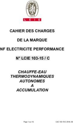 CAHIER DES CHARGES DE LA MARQUE NF ELECTRICITE PERFORMANCE N LCIE 103-15 / C - CHAUFFE-EAU THERMODYNAMIQUES AUTONOMES A ACCUMULATION