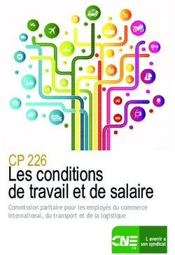 Les conditions de travail et de salaire - Commission paritaire pour les employés du commerce international, du transport et de la logistique - CSC