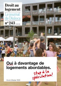 Droit au logement Le journal de l'Asloca no 243 JANVIER 2020