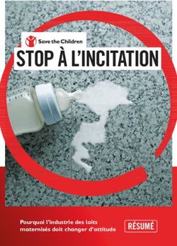 STOP &Agrave; L'INCITATION - R&Eacute;SUM&Eacute; Pourquoi l'industrie des laits maternis&eacute;s doit changer d'attitude - Save the Children UK