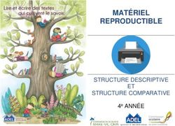 MATÉRIEL REPRODUCTIBLE - STRUCTURE DESCRIPTIVE ET STRUCTURE COMPARATIVE 4e ANNÉE - ADEL