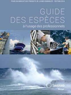 GUIDE DES ESP&Egrave;CES &agrave; l'usage des professionnels - POUR UN MARCH&Eacute; DES PRODUITS DE LA MER DURABLES - &Eacute;DITION 2016